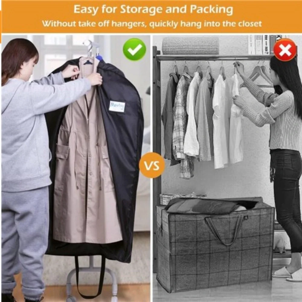 Garment Bags for Travel Large Capacity Hanging Clothes Suit Covers Waterproof 2